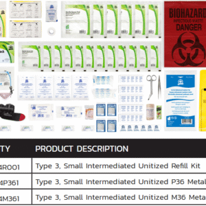 mud creek medics f784r001 refill type 3 small intermediate unitized
