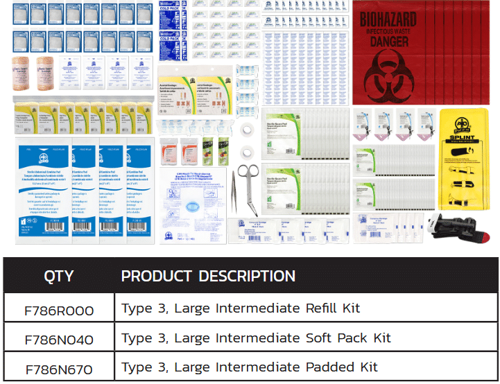 mud creek medics f786r000 refill type 3 large intermediate