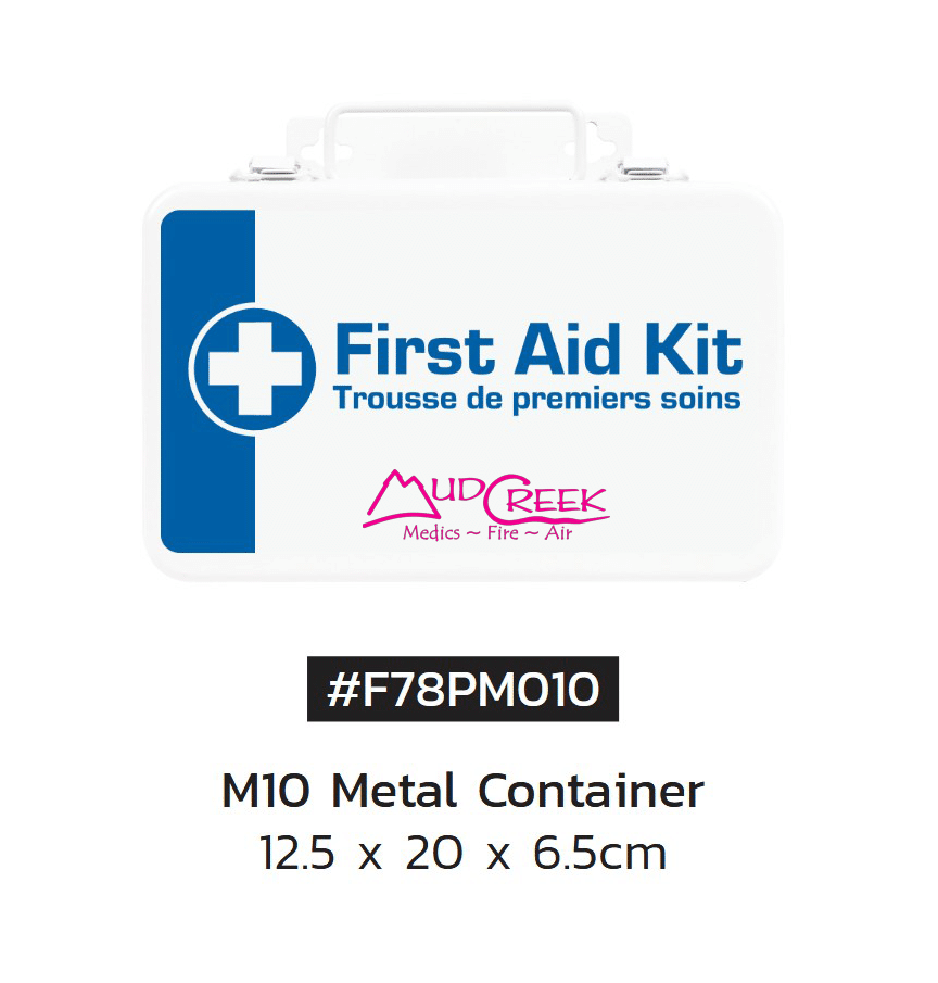 mud creek medics first aid kits 0000 f78pm010 m10 metal container 12.5 20 6.5