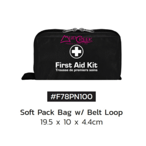 mud creek medics first aid kits 0001 f78pn100 soft pack bag with belt loop 19.5 10 4.4
