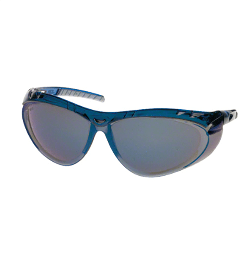 mud creek medics safety products 0015 vortex blue silver frame mirror